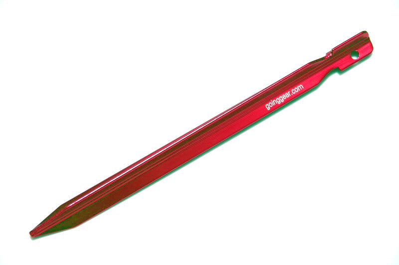 Aluminum Tent Tri Stake - Red