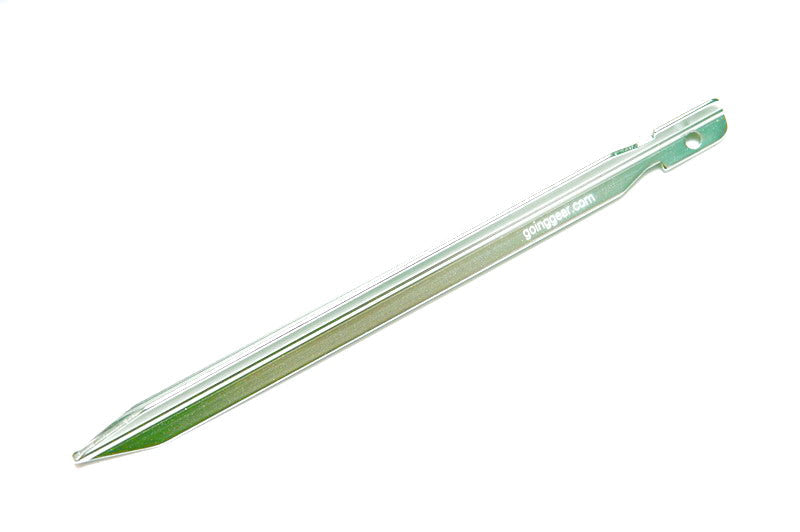 Aluminum Tent Tri Stake - Silver