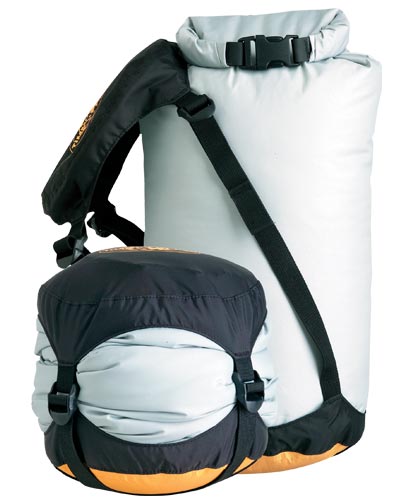 Sea to Summit eVent Compression Dry Sack XL (stseventcompdrysackxl) front view – 30L valve-free waterproof compression dry bag