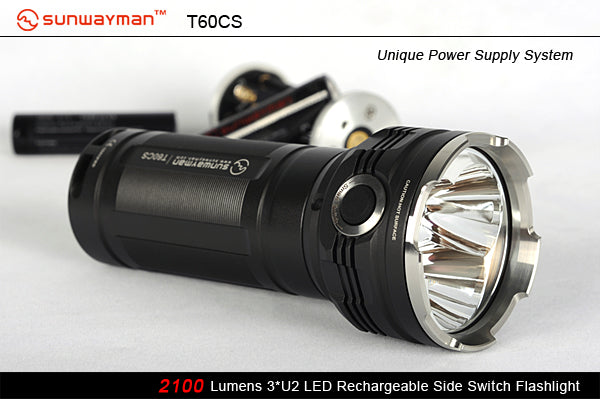 Sunwayman T60CS 2100 Lumen Rechargeable Side Switch Flashlight