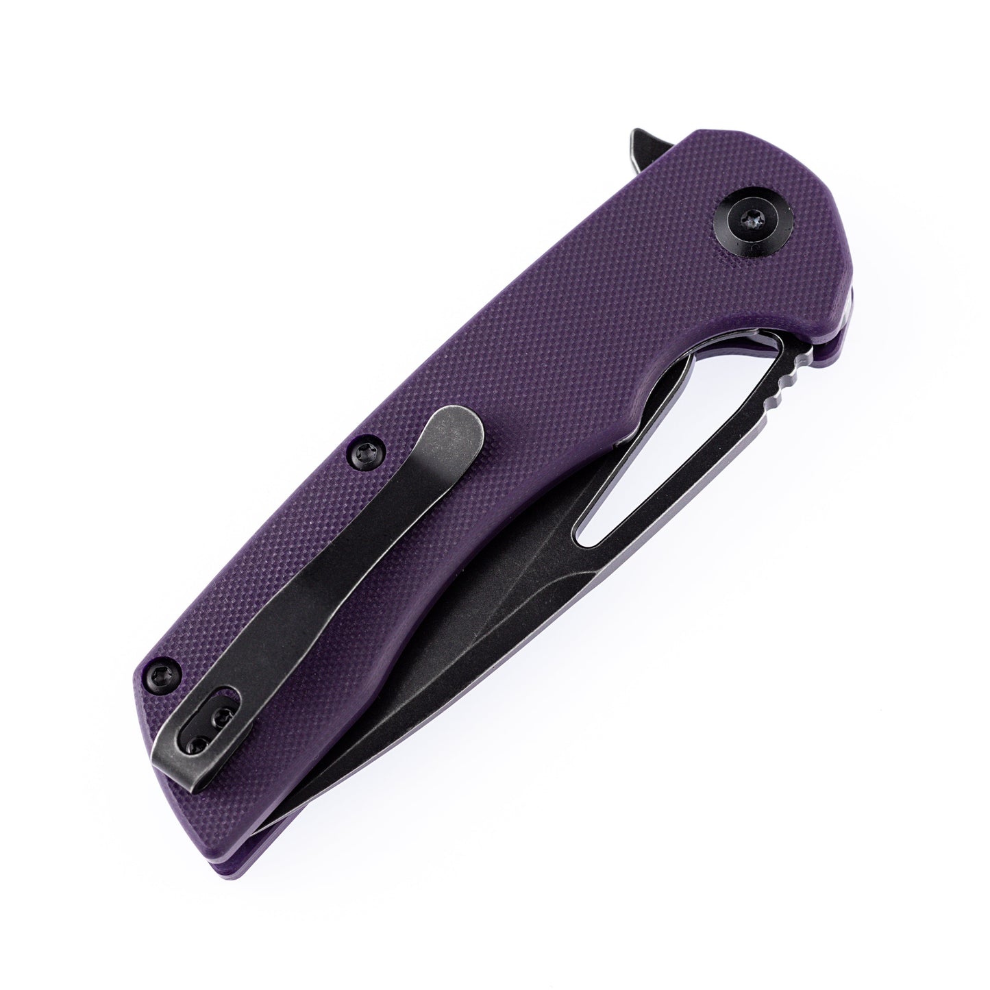 Kansept Kryo T1001B3 purple G10 handle scales