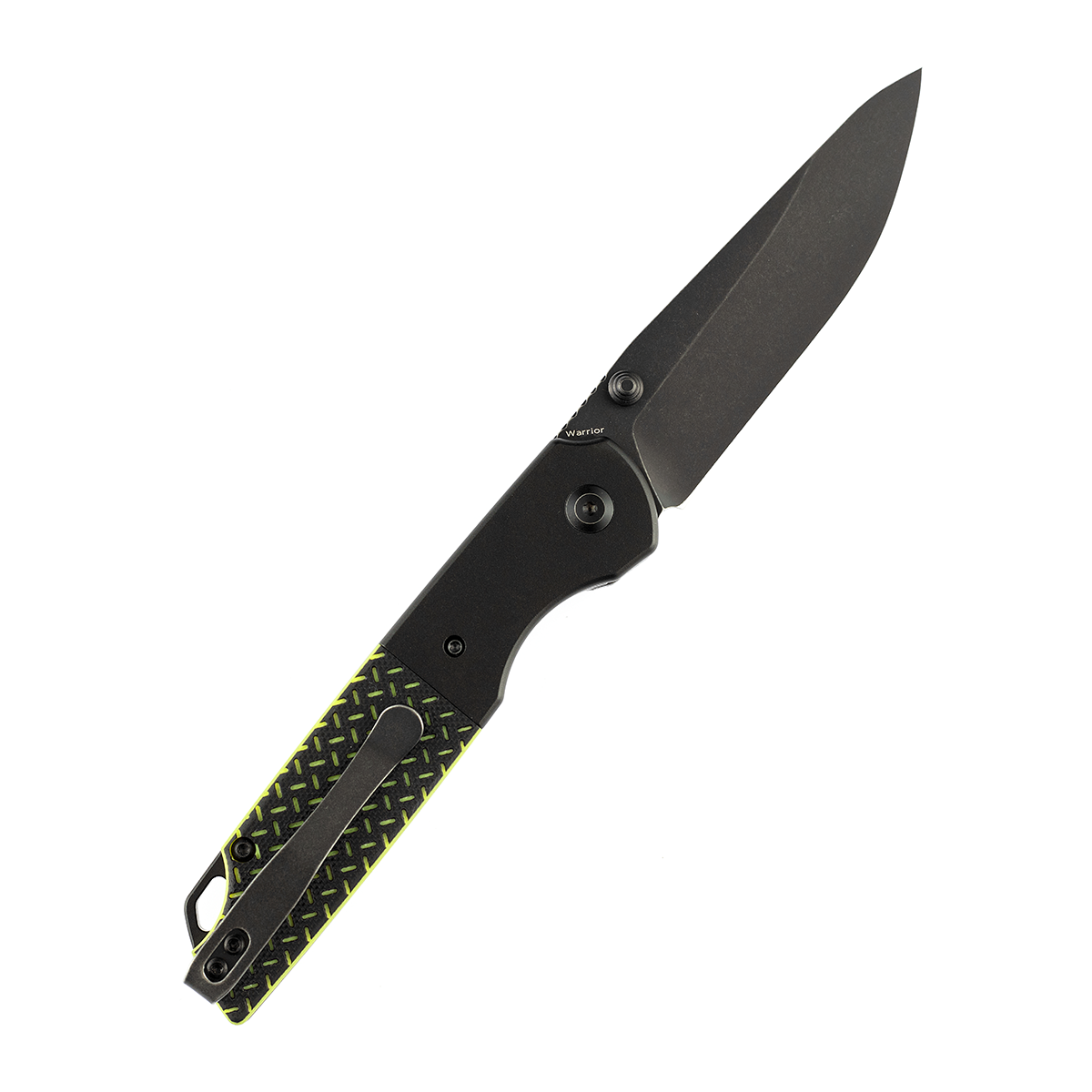 Kansept Warrior T1005S2 open position showing D2 drop point blade