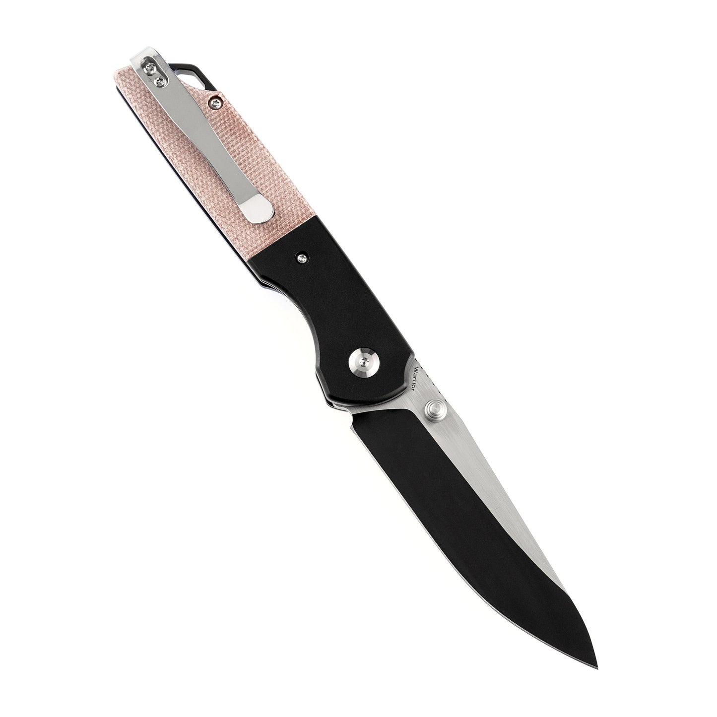 Kansept Warrior T1005S5 open position showing D2 drop point blade