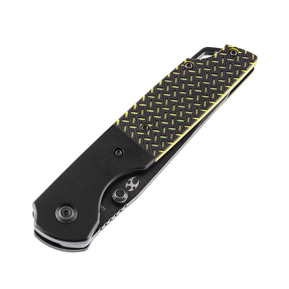 Kansept Warrior T1005T2 blade detail - black TiCN stonewashed D2 tanto