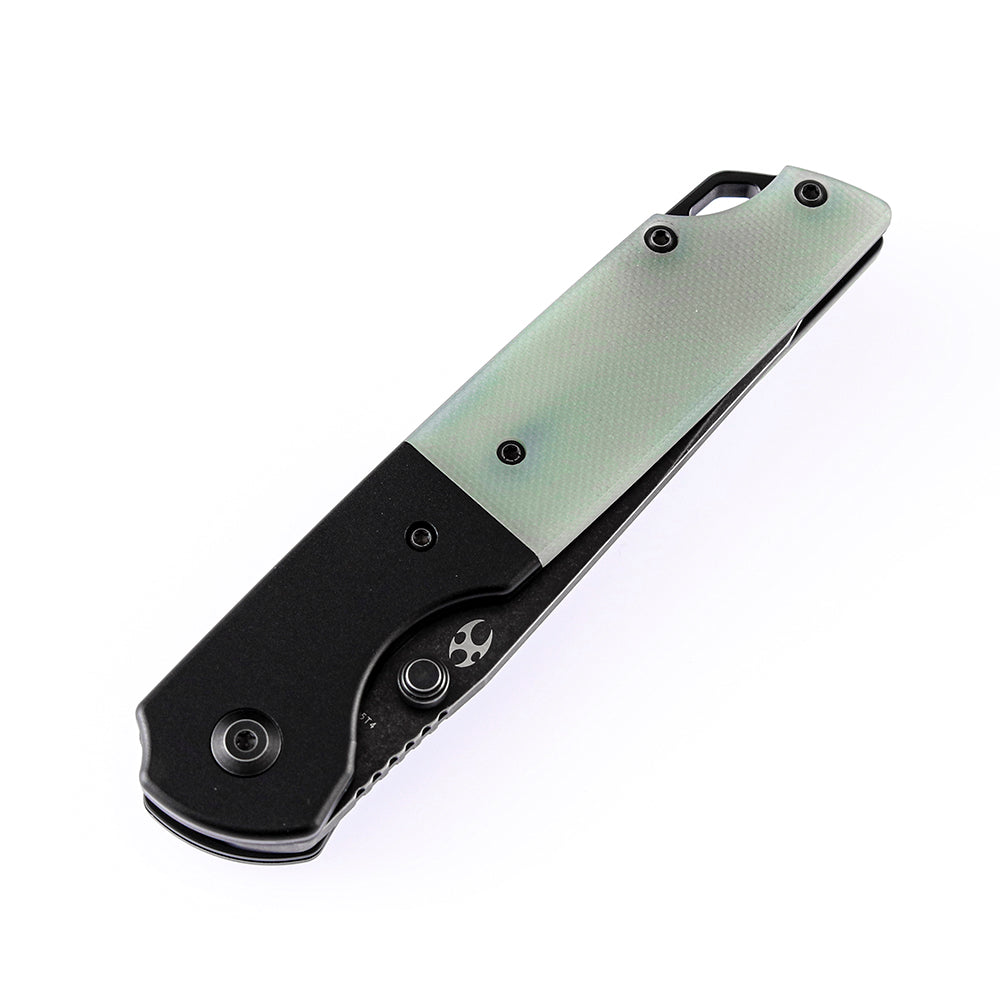 Kansept Warrior T1005T4 blade detail - black TiCN stonewashed D2 tanto
