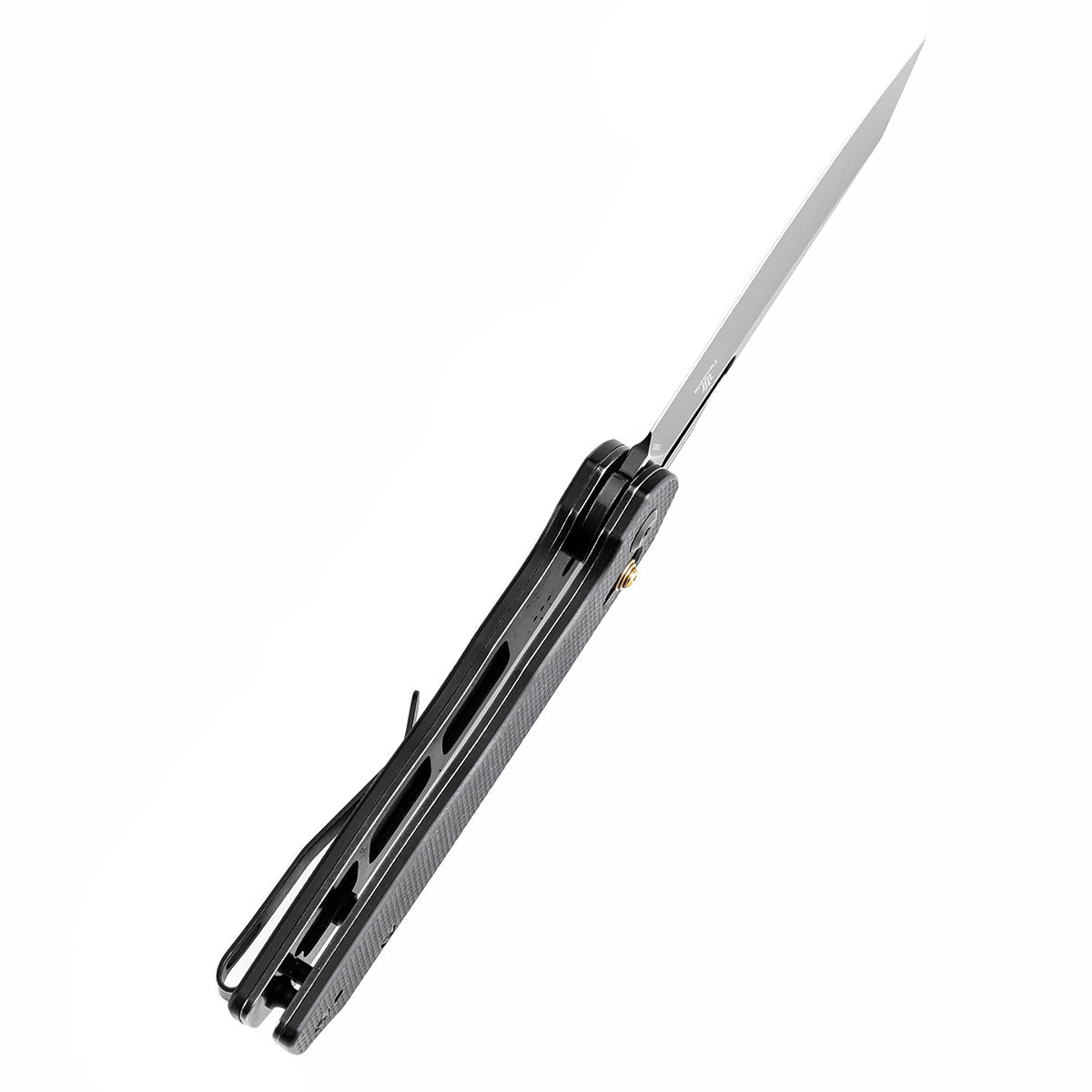 Tenable Shard T1006V1 blade detail – Blackwash 14C28N reverse tanto