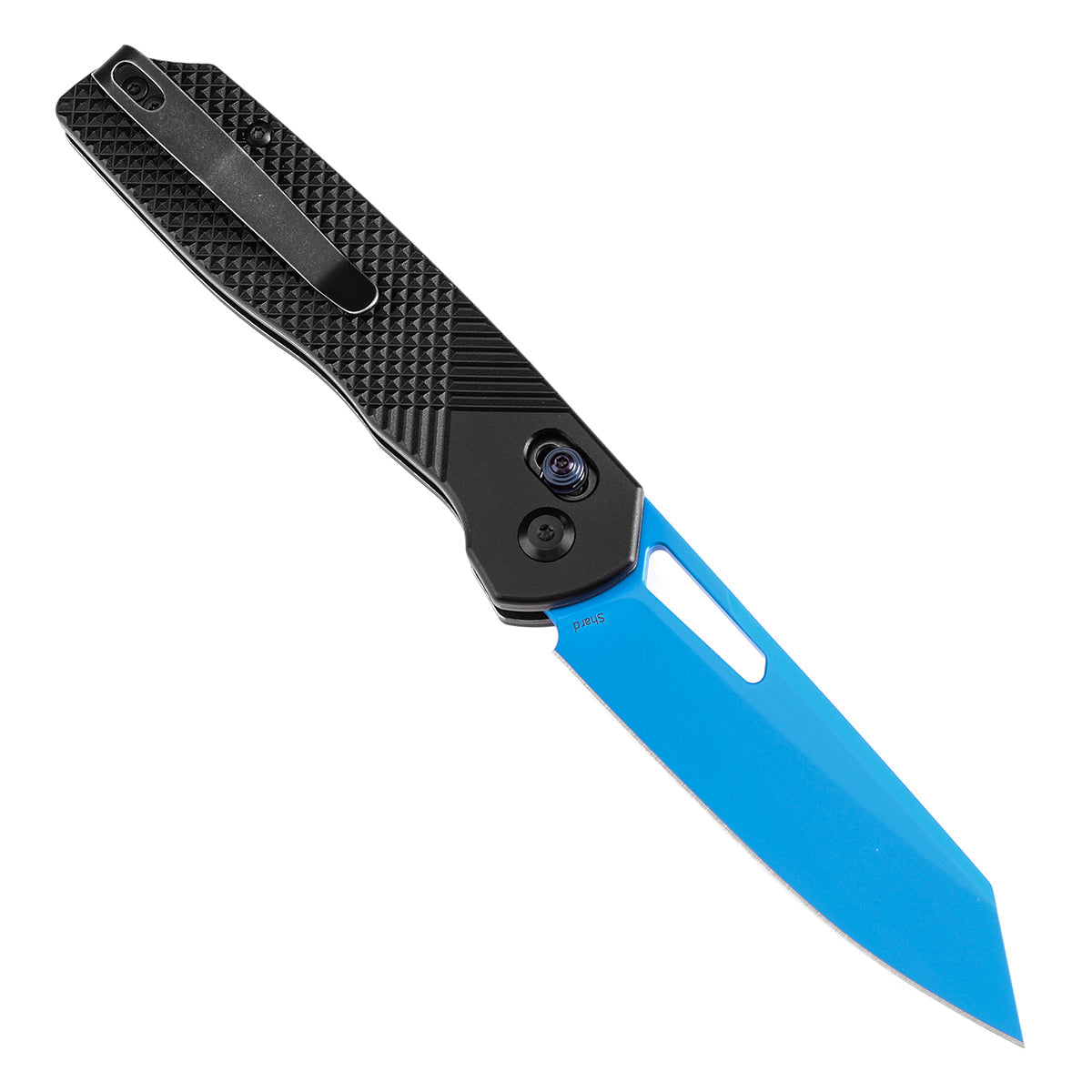 Tenable Shard T1006V2 open position showing 14C28N reverse tanto blade