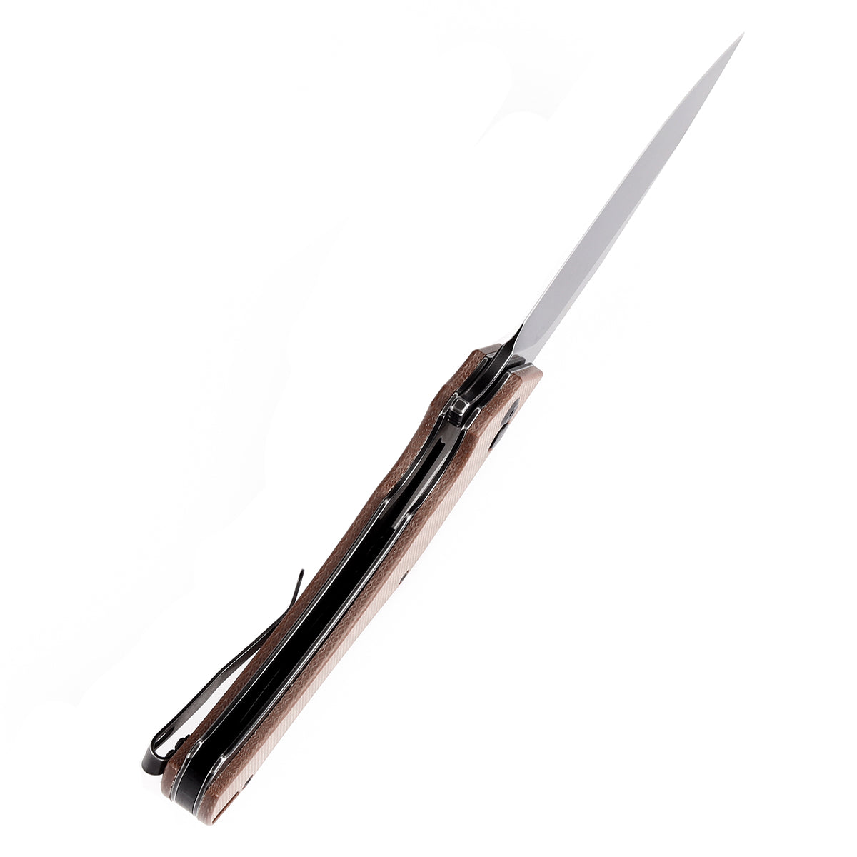 Kansept Hellx T1008F2 blade detail – black stonewashed D2 tanto