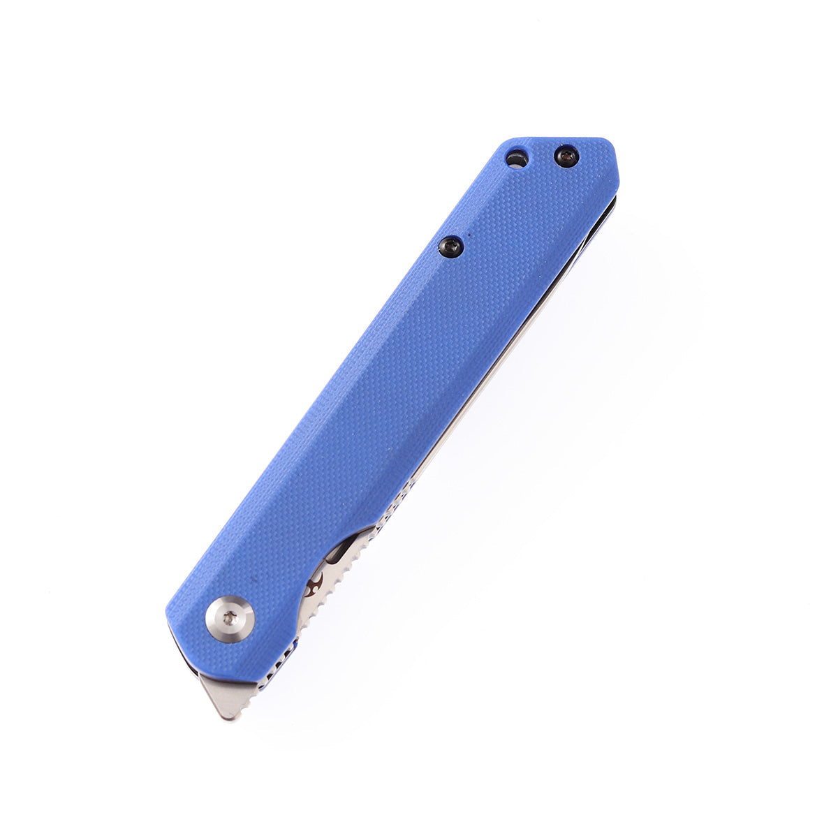 Kansept Prickle T1012A4 blade detail – stonewashed 154CM drop point