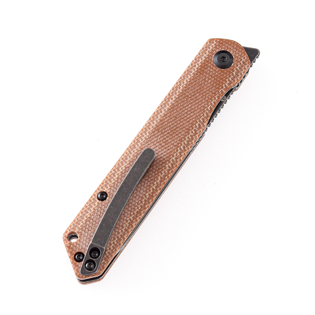 Kansept Prickle T1012A5 brown Micarta handle scales