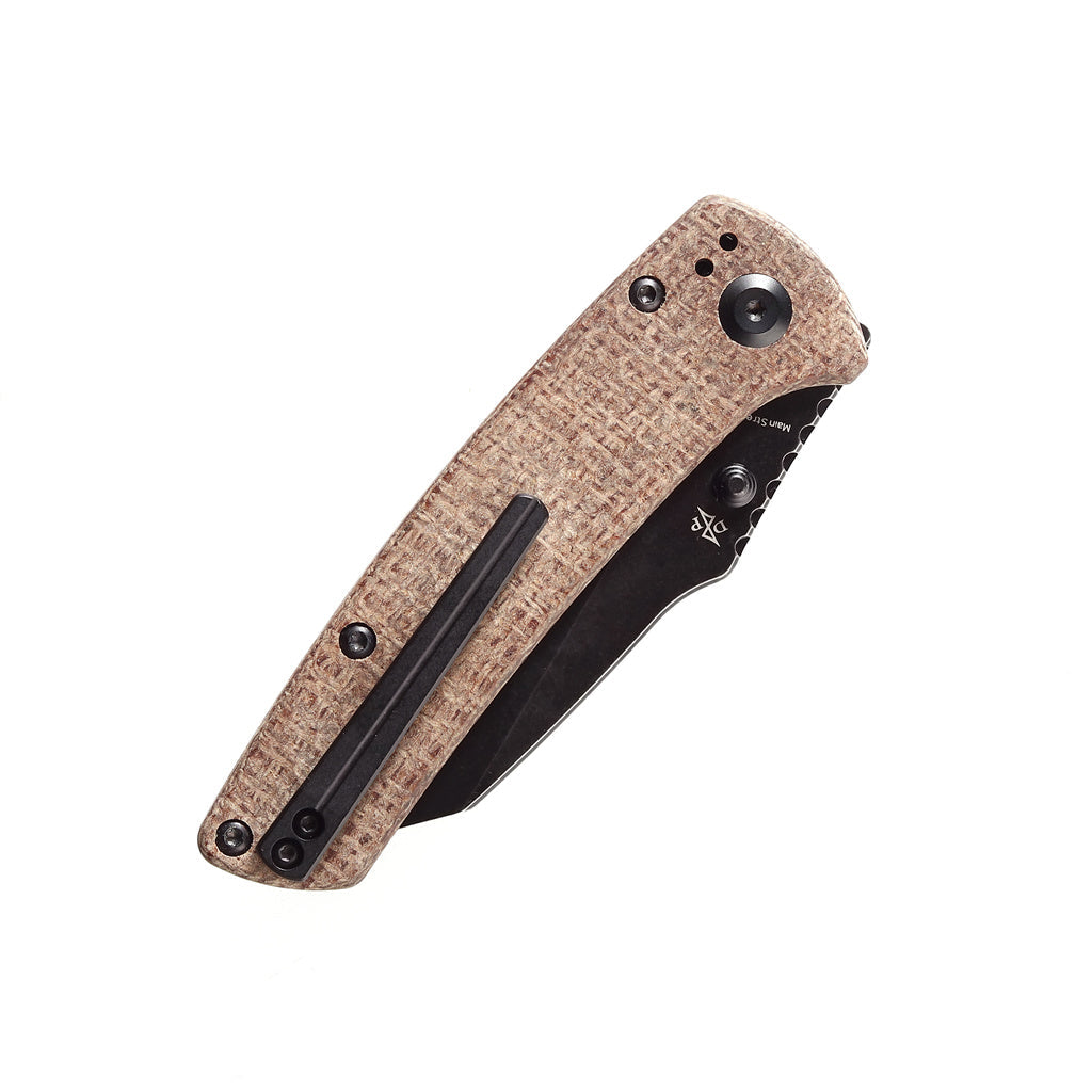 Kansept Main Street T1015A7 Brown Micarta handle scales