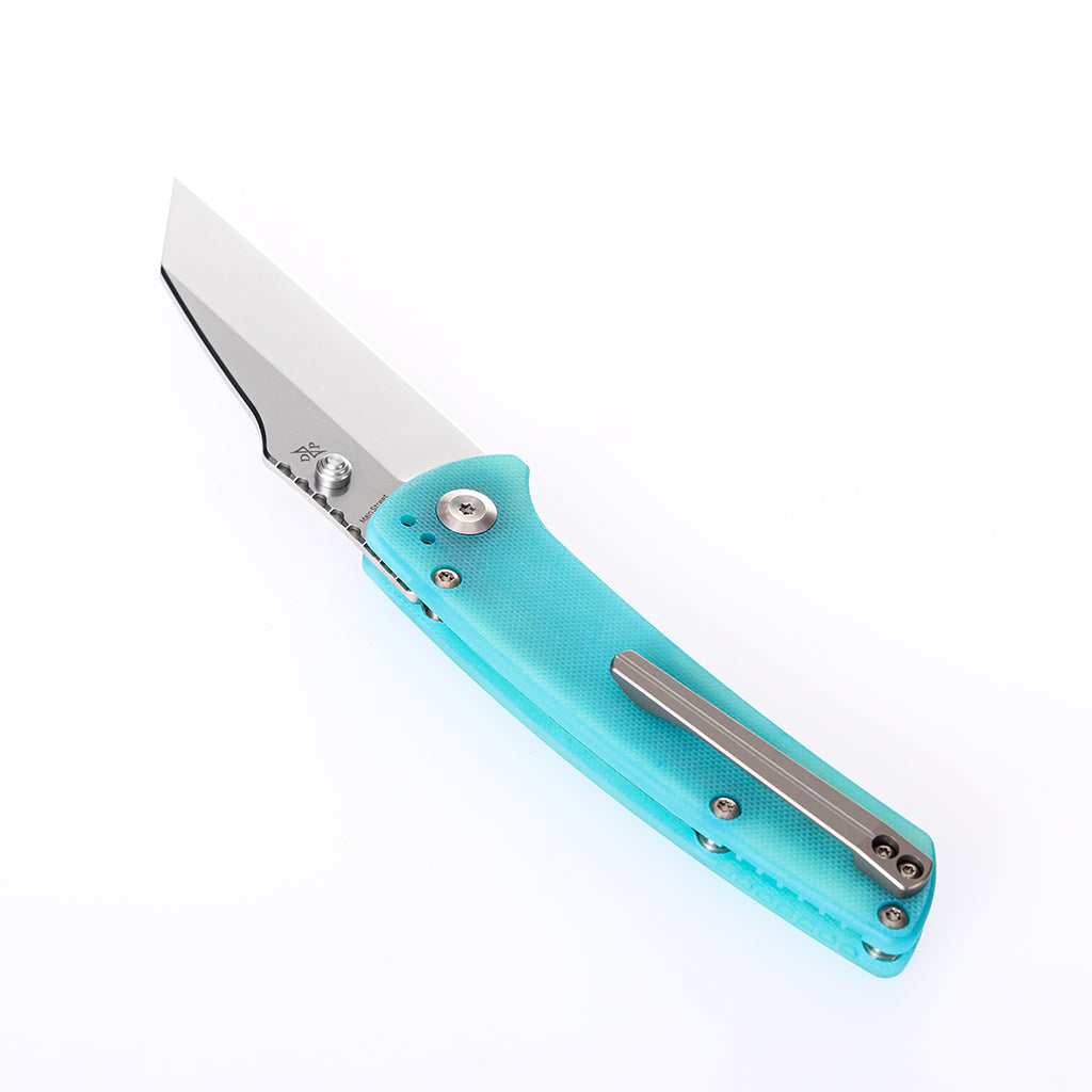 Kansept Main Street T1015B4 blade detail – stonewashed 154CM wharncliffe