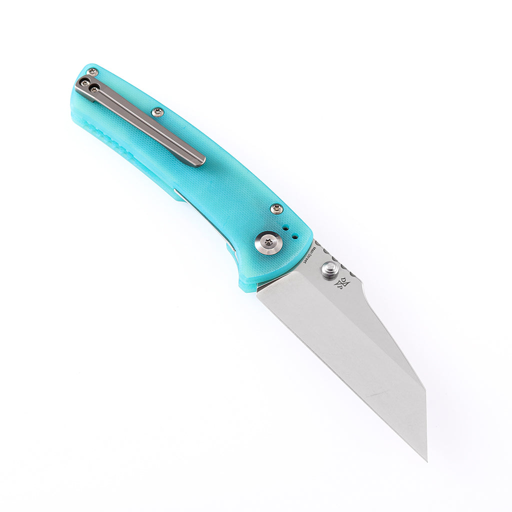 Kansept Main Street T1015B4 open position showing 154CM wharncliffe blade