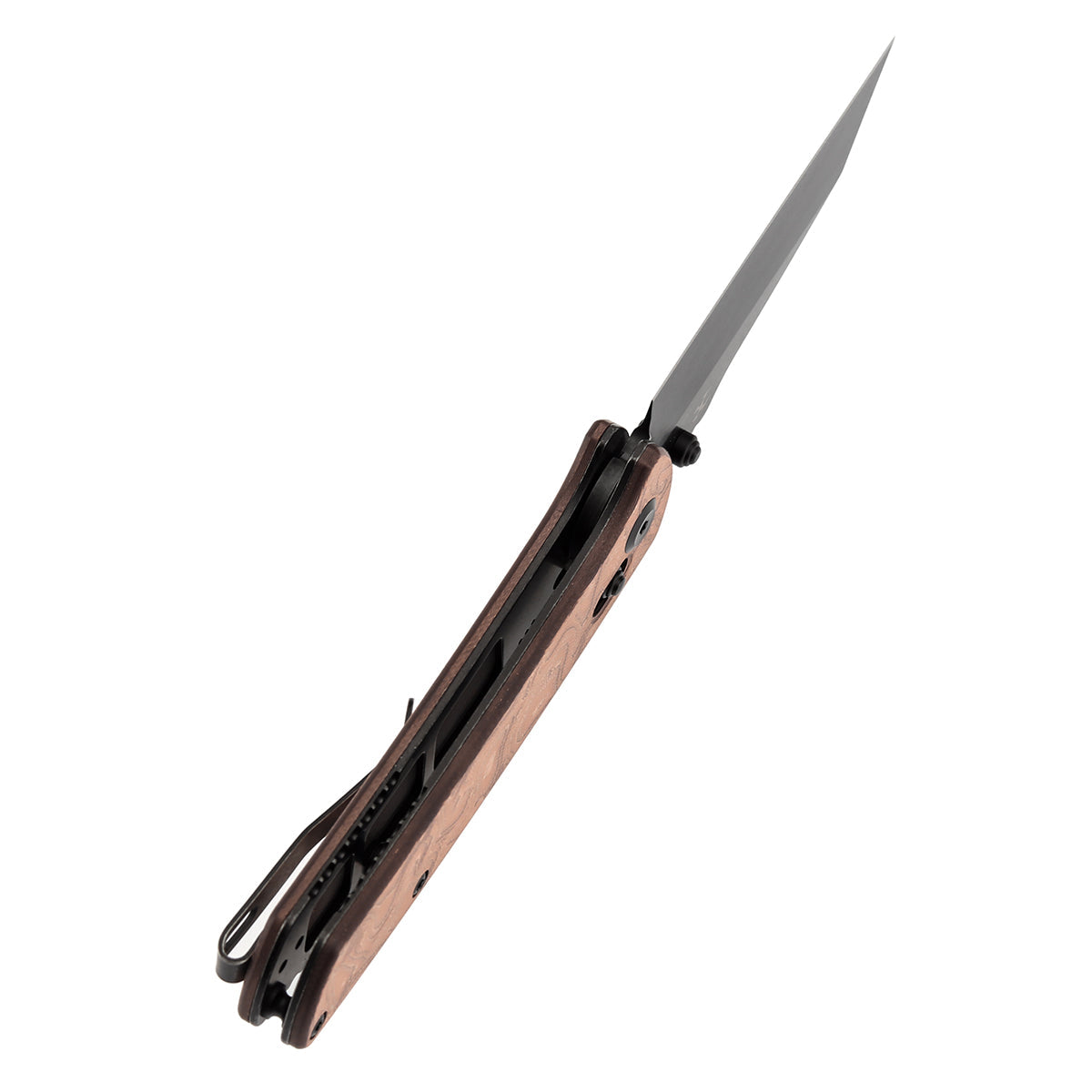 Kansept Main Street T1015V2 blade detail – blackwash CPM S35VN Wharncliffe