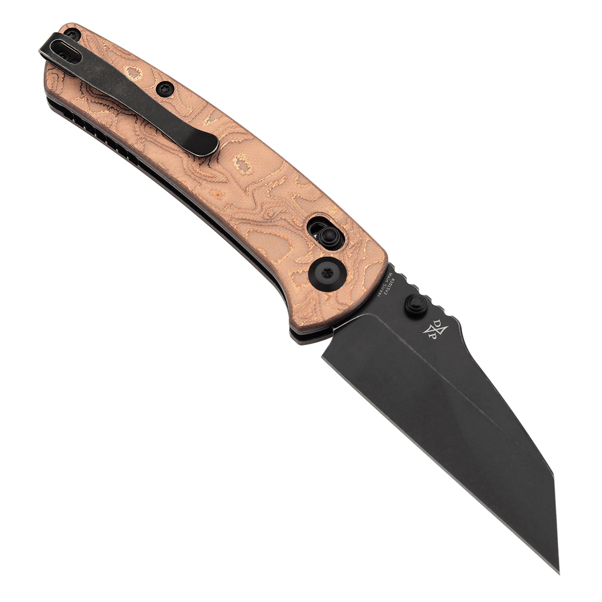 Kansept Main Street T1015V2 open position showing CPM S35VN Wharncliffe blade