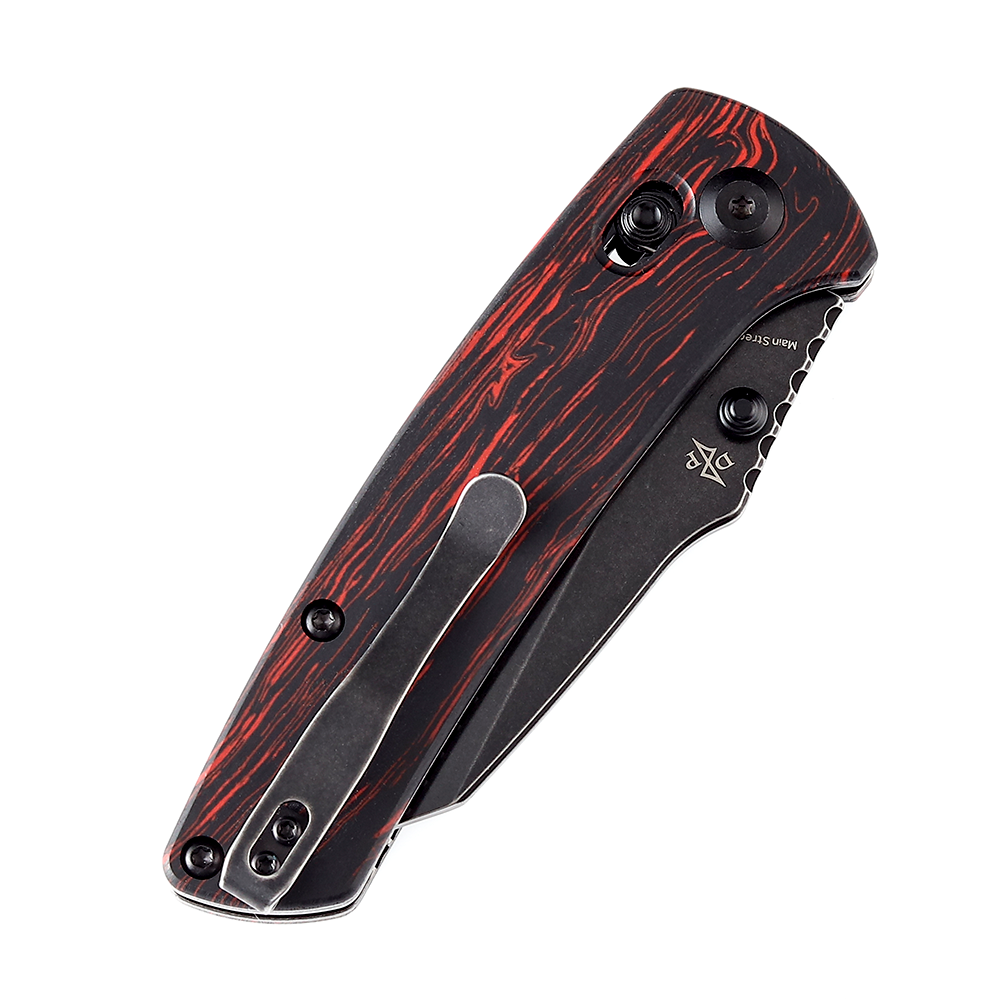 Kansept Main Street T1015V5 black and red G-Mascus handle scales