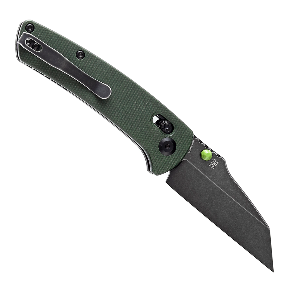 Kansept Main Street T1015V6 open position showing 154CM Wharncliffe blade
