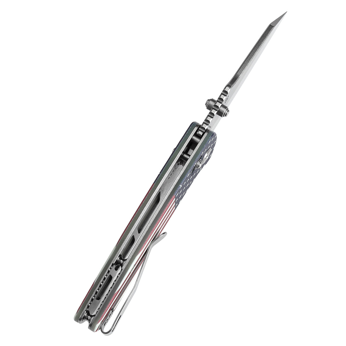 Kansept Main Street T1015V9 jade G10 American Flag handle scales