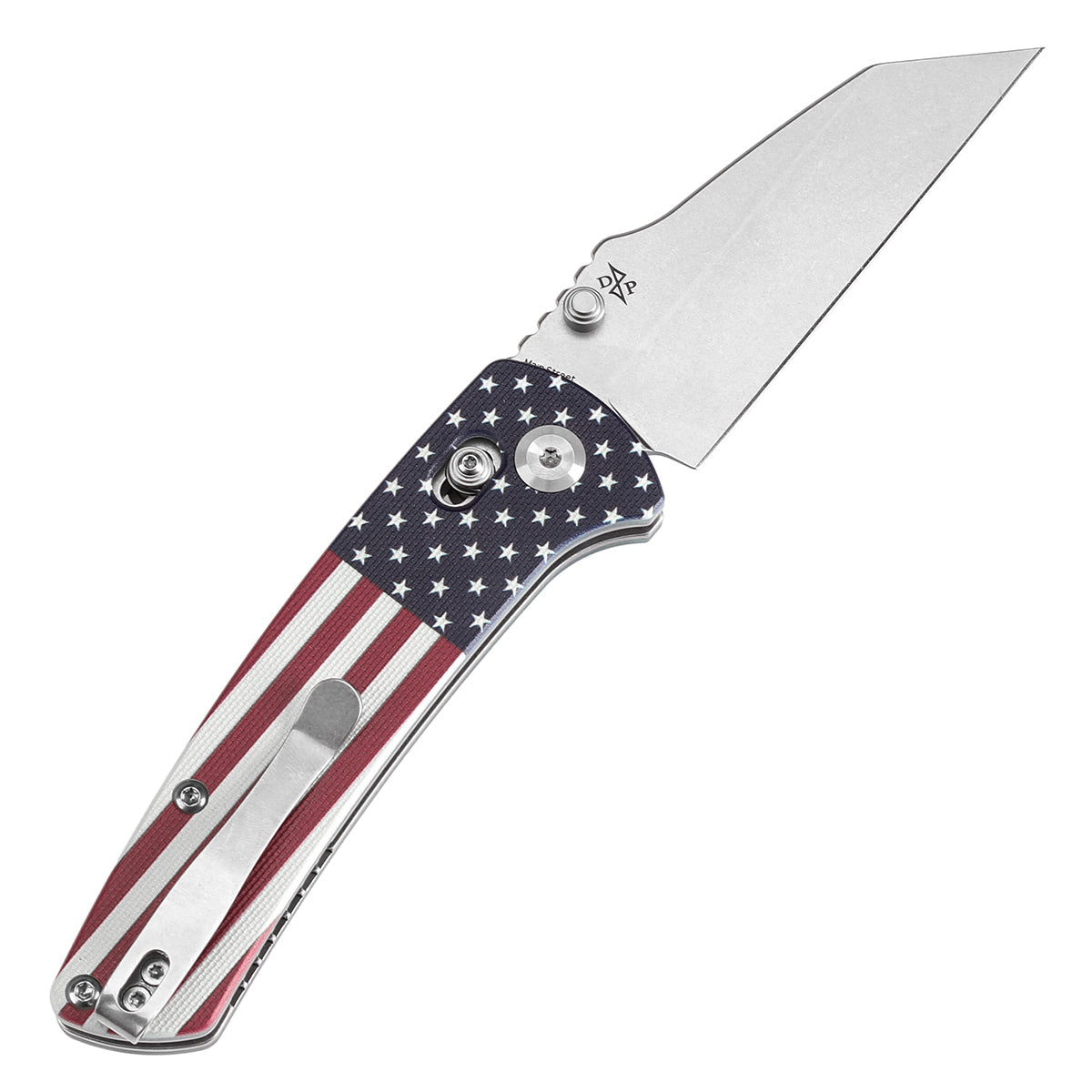 Kansept Main Street T1015V9 open position showing 154CM Wharncliffe blade