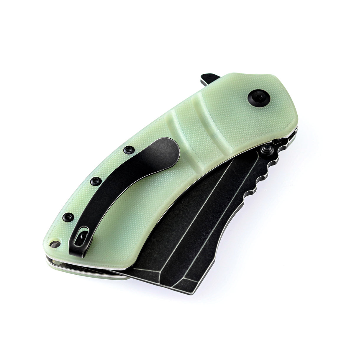 Kansept XL Korvid T1030A3 jade G10 handle scales