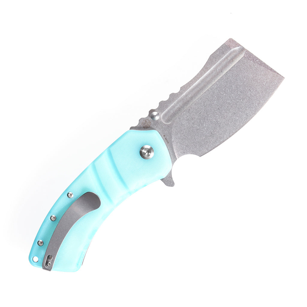 Kansept XL Korvid T1030A7 open position showing 154CM cleaver blade