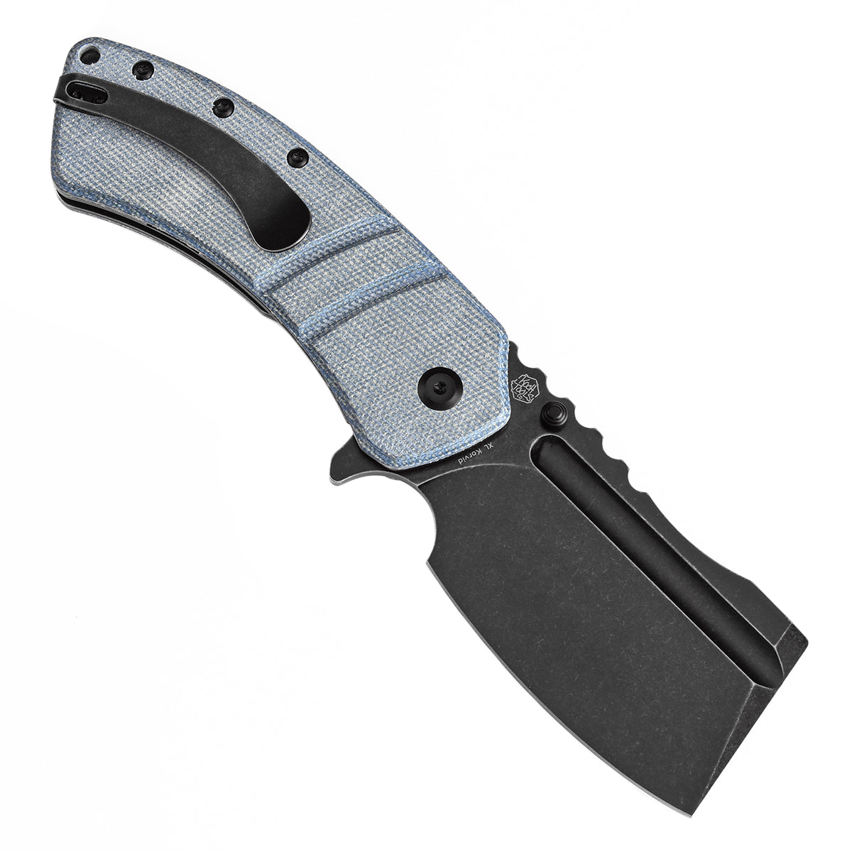 Kansept XL Korvid T1030A8 open position showing 154CM cleaver blade