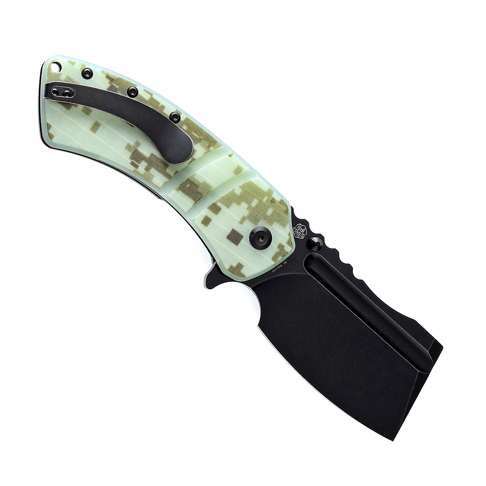Kansept XL Korvid T1030B2 open position showing 154CM cleaver blade