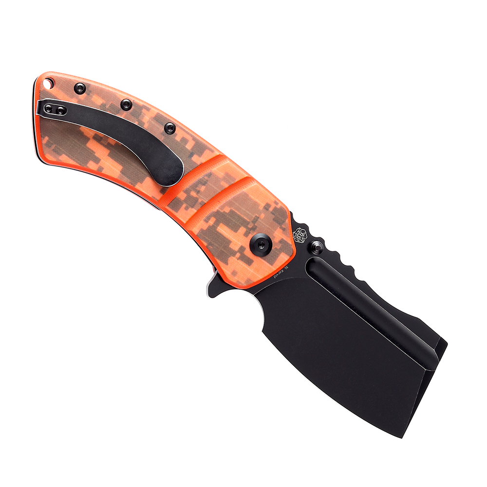 Kansept XL Korvid T1030B3 open position showing 154CM cleaver blade