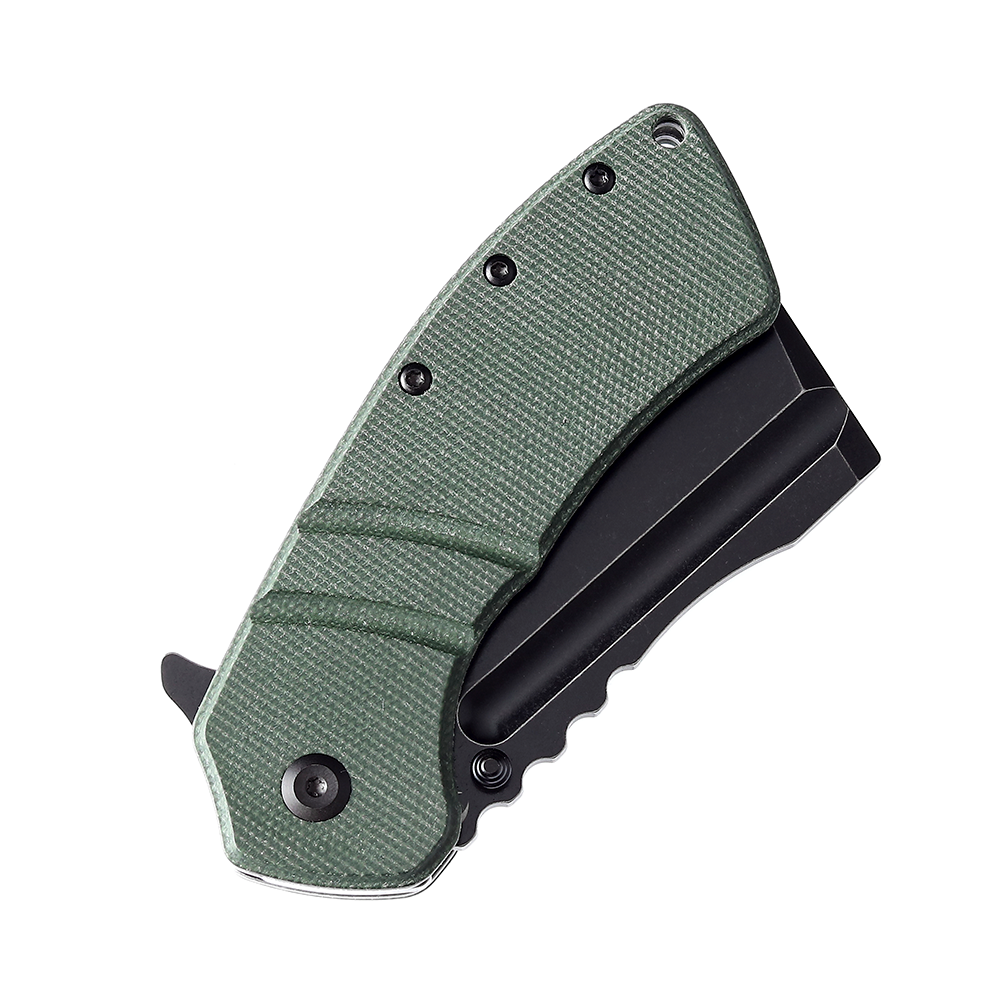 Kansept XL Korvid T1030B4 blade detail – black stonewashed 154CM cleaver