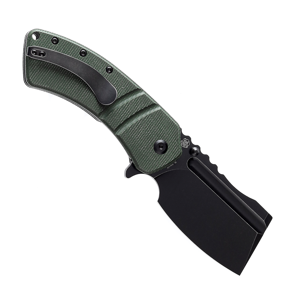 Kansept XL Korvid T1030B4 open position showing 154CM cleaver blade