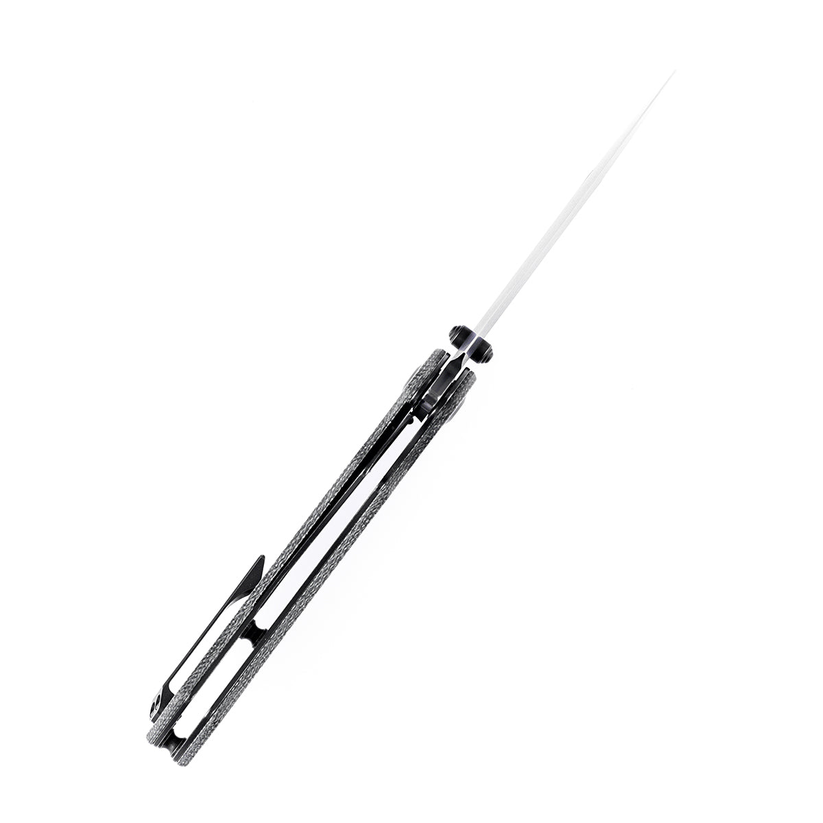 Kansept Pretatout T1032A2 blade detail – black TiCn 154CM clip point