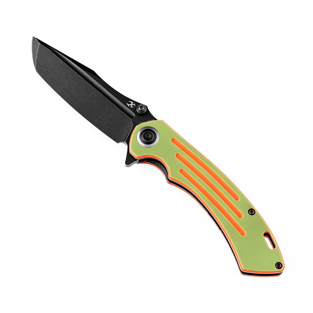 Kansept Pretatout T1032T2 open position showing 154CM drop point blade