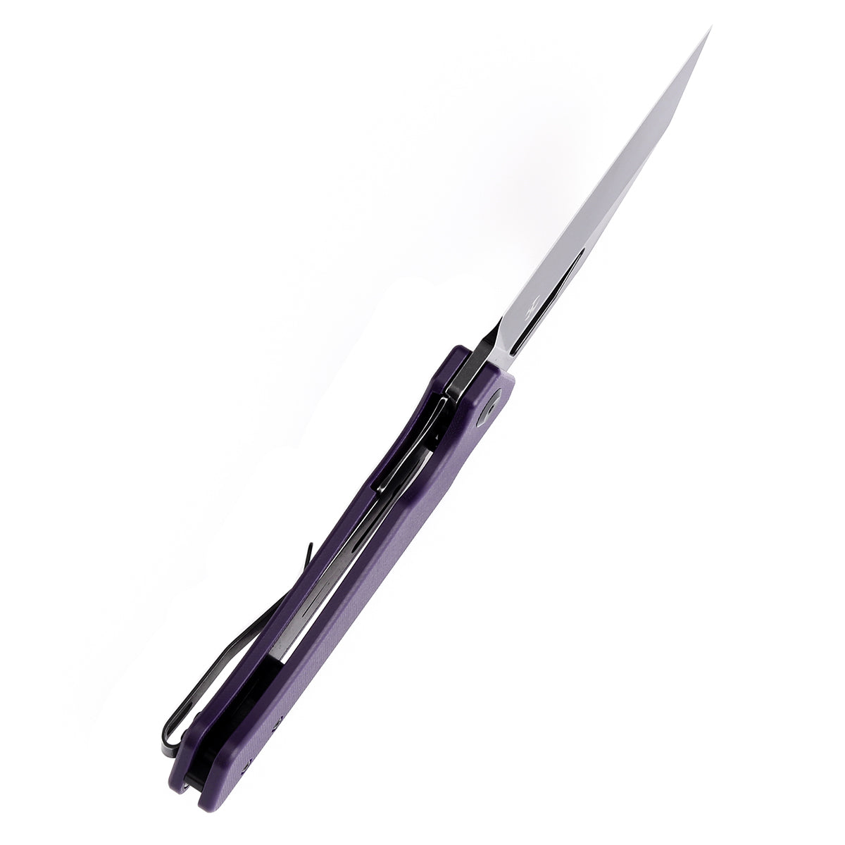 Kansept Egress T1033A3 blade detail – black stonewashed 14C28N reverse tanto