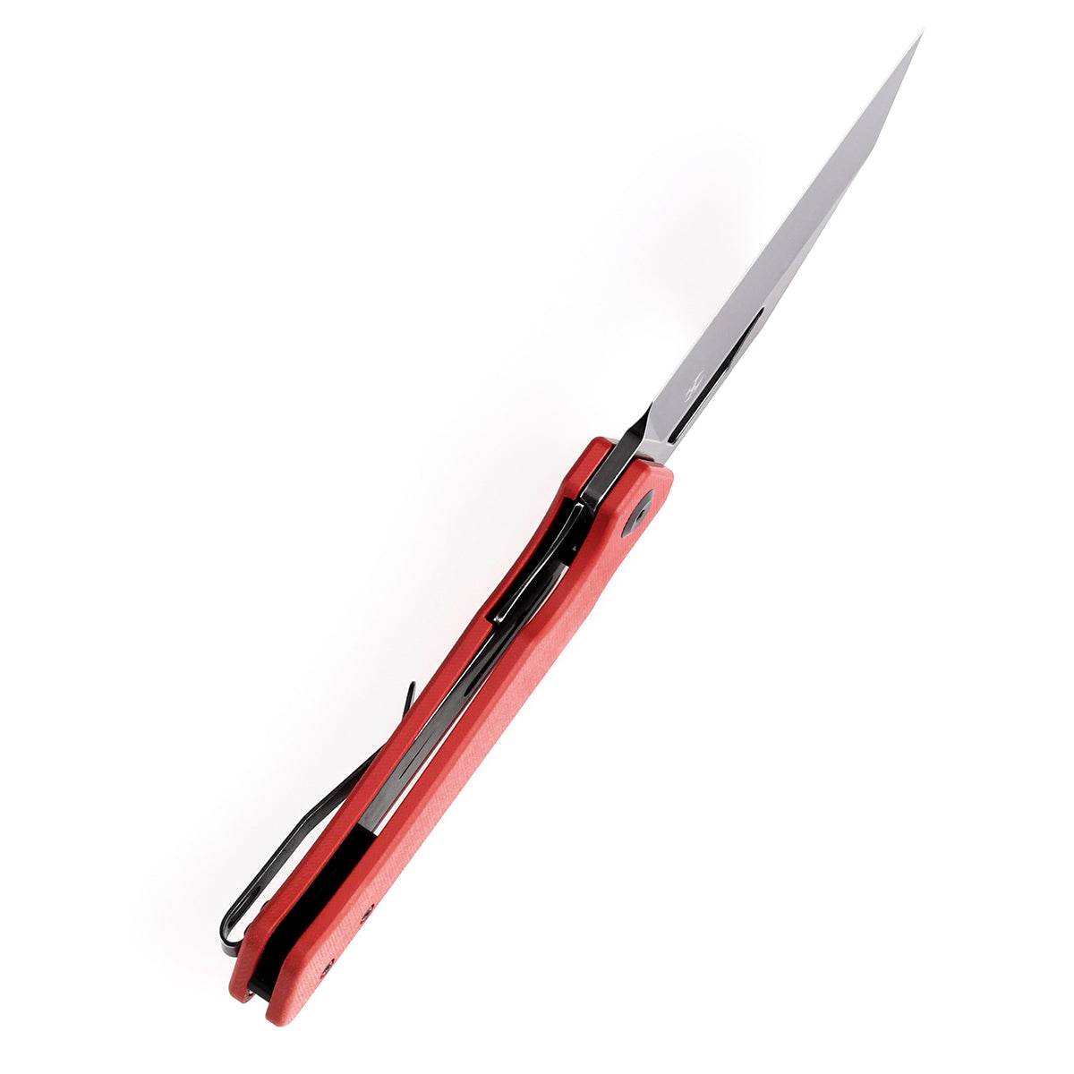 Kansept Egress T1033A5 blade detail – black stonewashed 14C28N reverse tanto