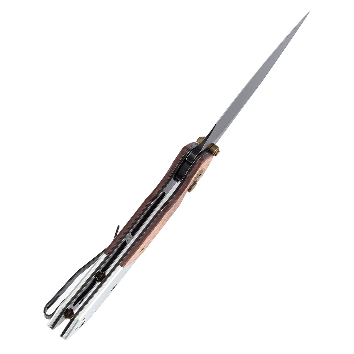 Tenable Fenrir T1034B2 blade detail – Blackwash 154CM harpoon