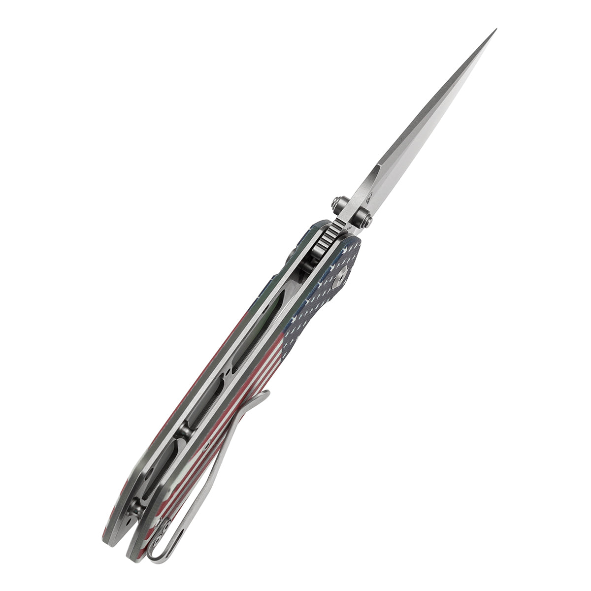 Tenable Fenrir T1034F8 blade detail – Stonewashed 14C28N harpoon