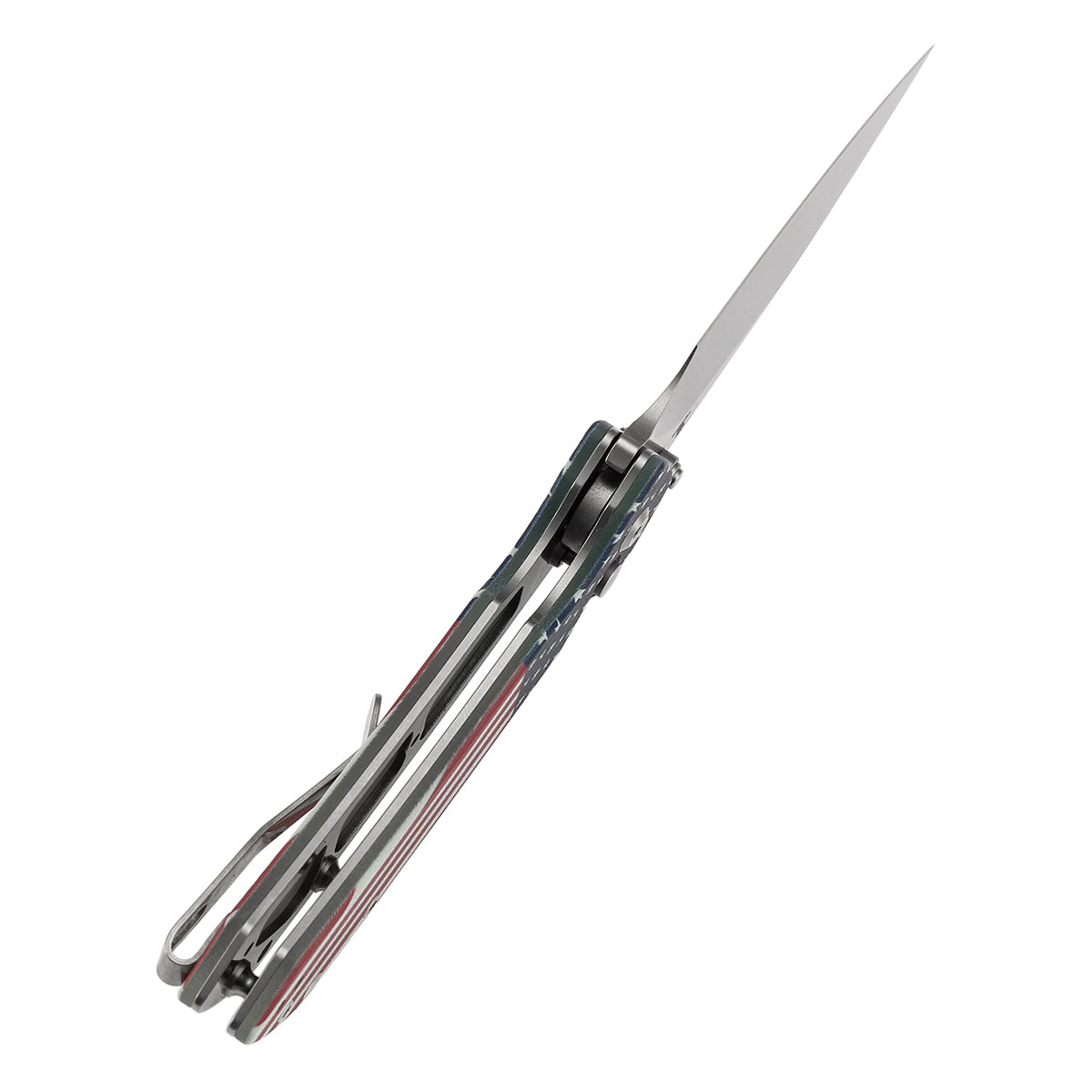 Tenable Fenrir T1034F8 Jade G10 American Flag handle scales