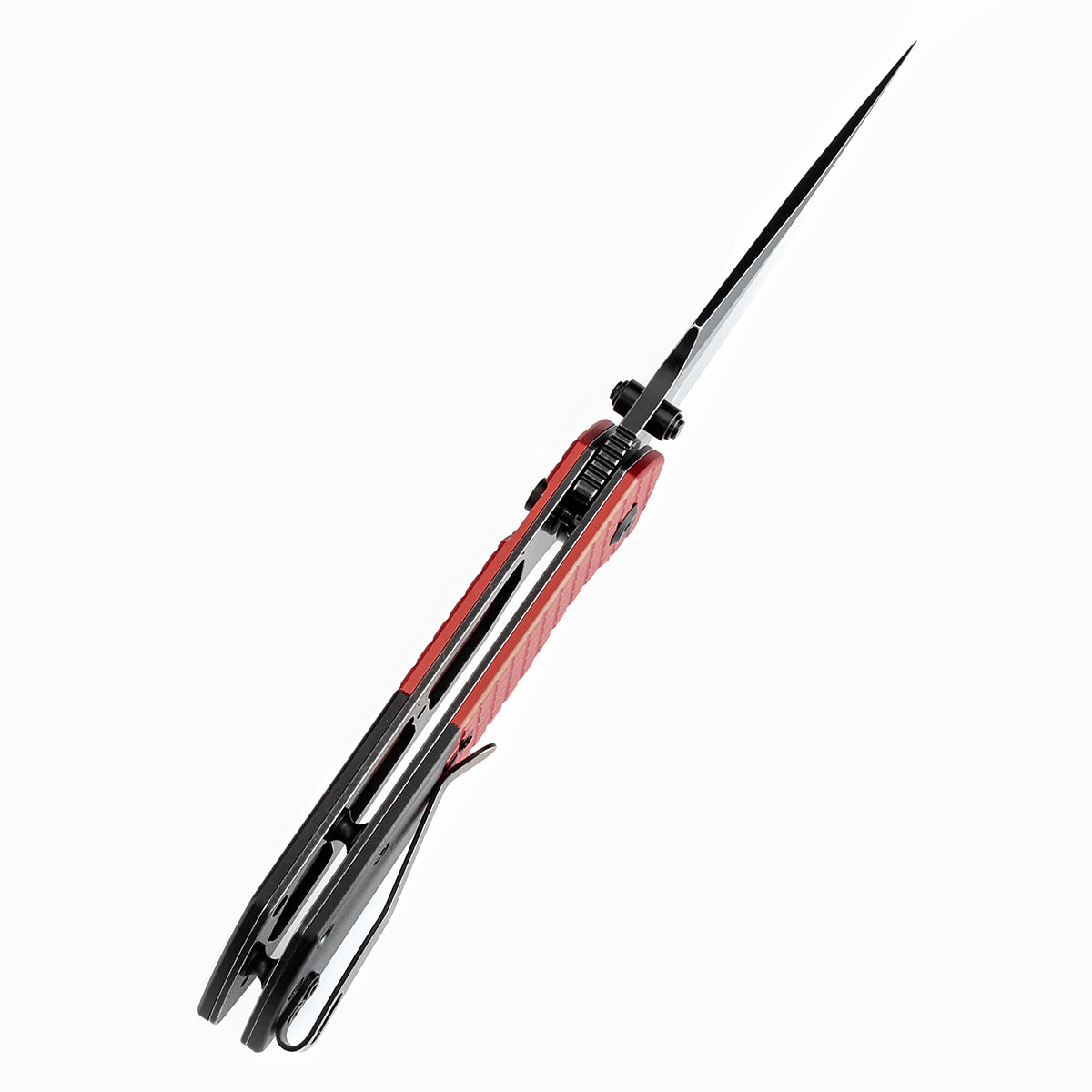 Tenable Fenrir T1034S3 dark red frag pattern handle – Christmas edition aluminum, two-tone red and black