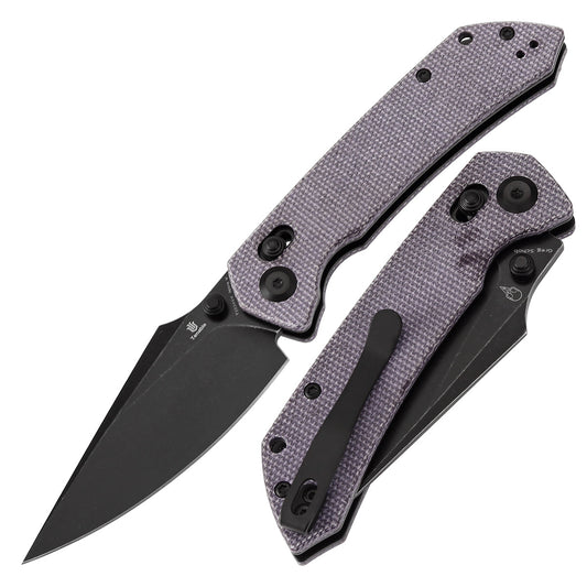 Tenable Fenrir T1034V4 front view – 3.48" blackwashed Nitro-V harpoon folding knife