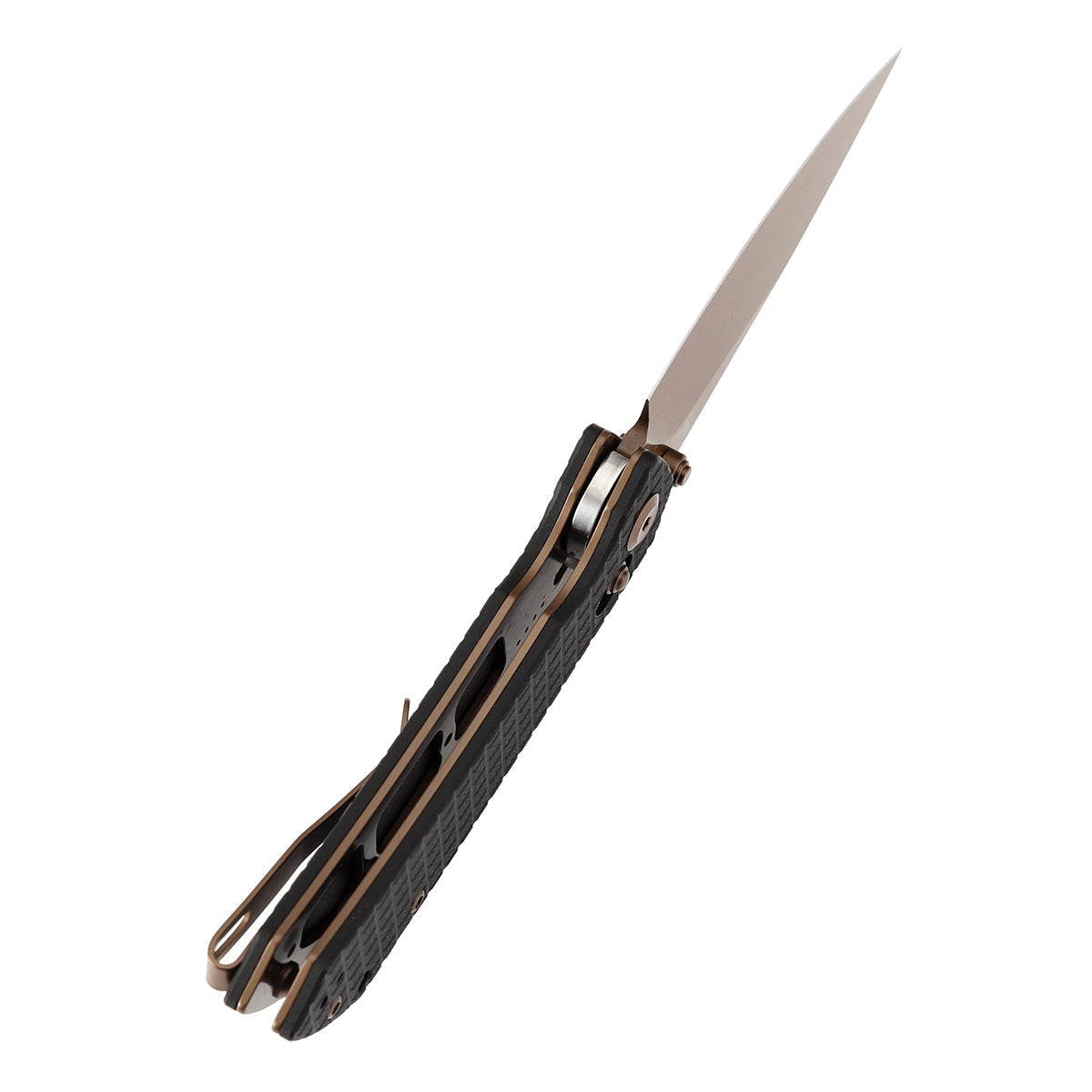 Tenable Fenrir T1034V8 blade detail – rose gold coated Nitro-V harpoon