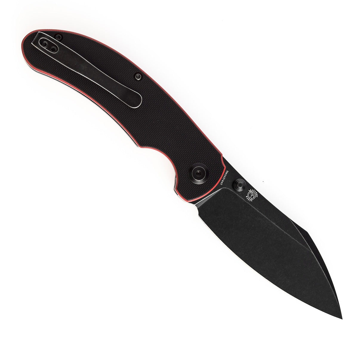 Kansept Nesstreet T1039A2 open position showing 154CM drop point blade