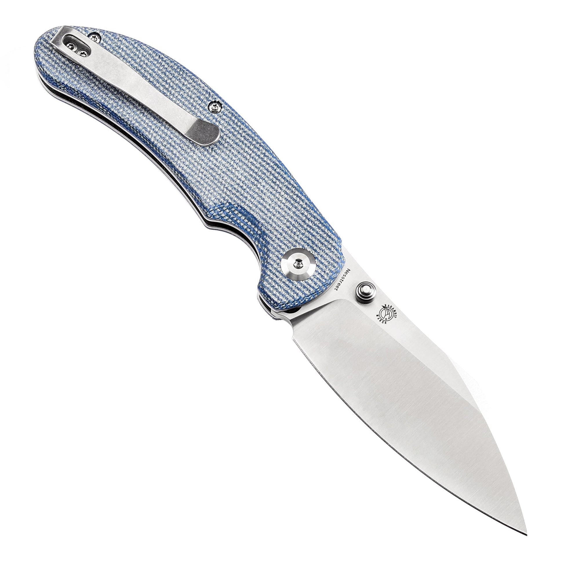 Tenable Nesstreet T1039F5 open position showing 14C28N drop point blade