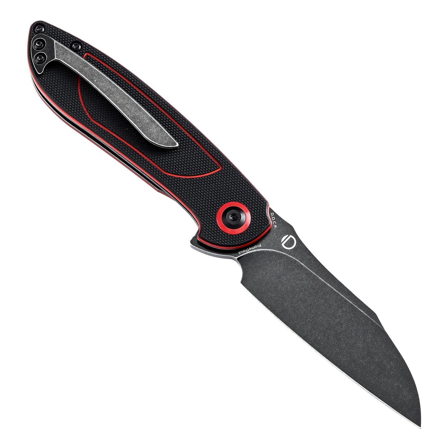 Tenable Prometheus T1040A1 open position showing 14C28N sheepfoot blade