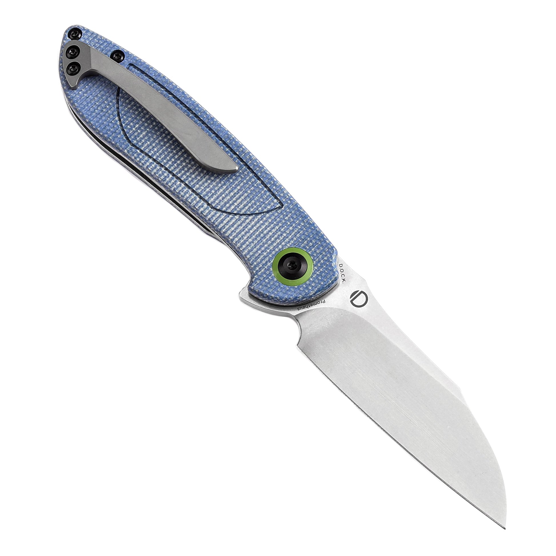 Tenable Prometheus T1040A3 open position showing 14C28N sheepfoot blade