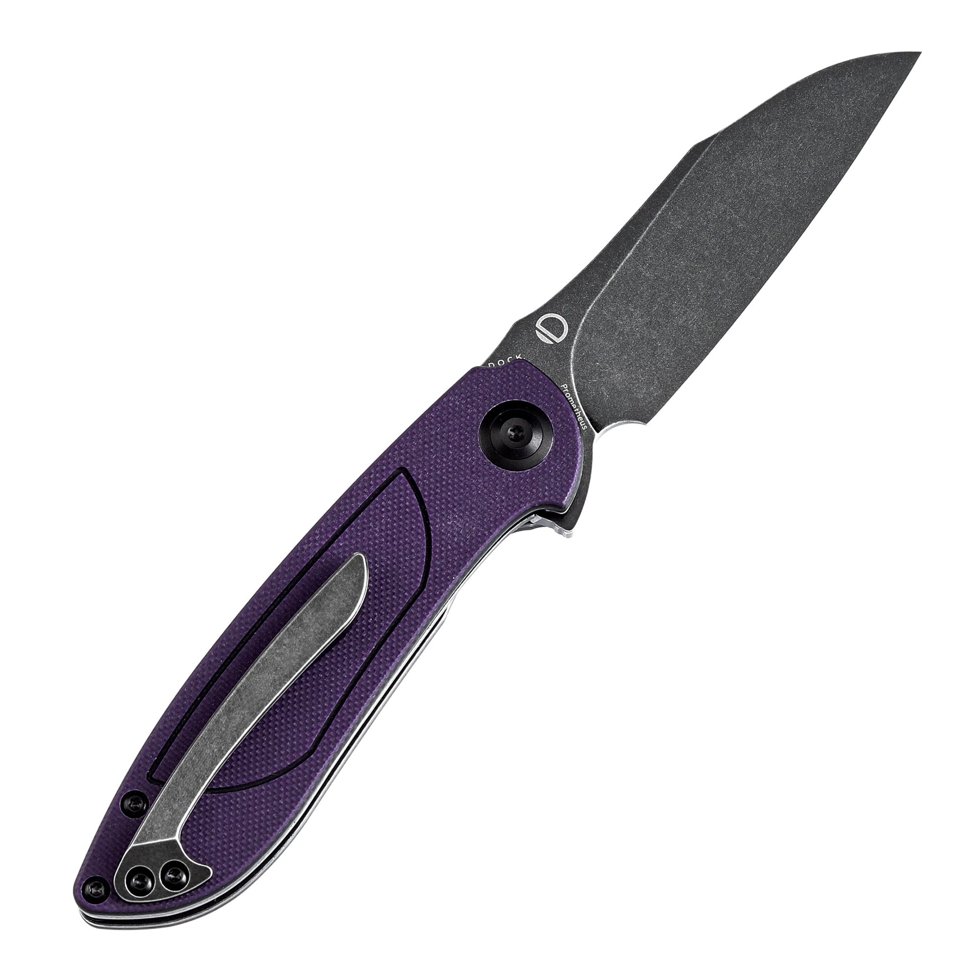 Tenable Prometheus T1040A4 blade detail – blackwash 14C28N sheepfoot