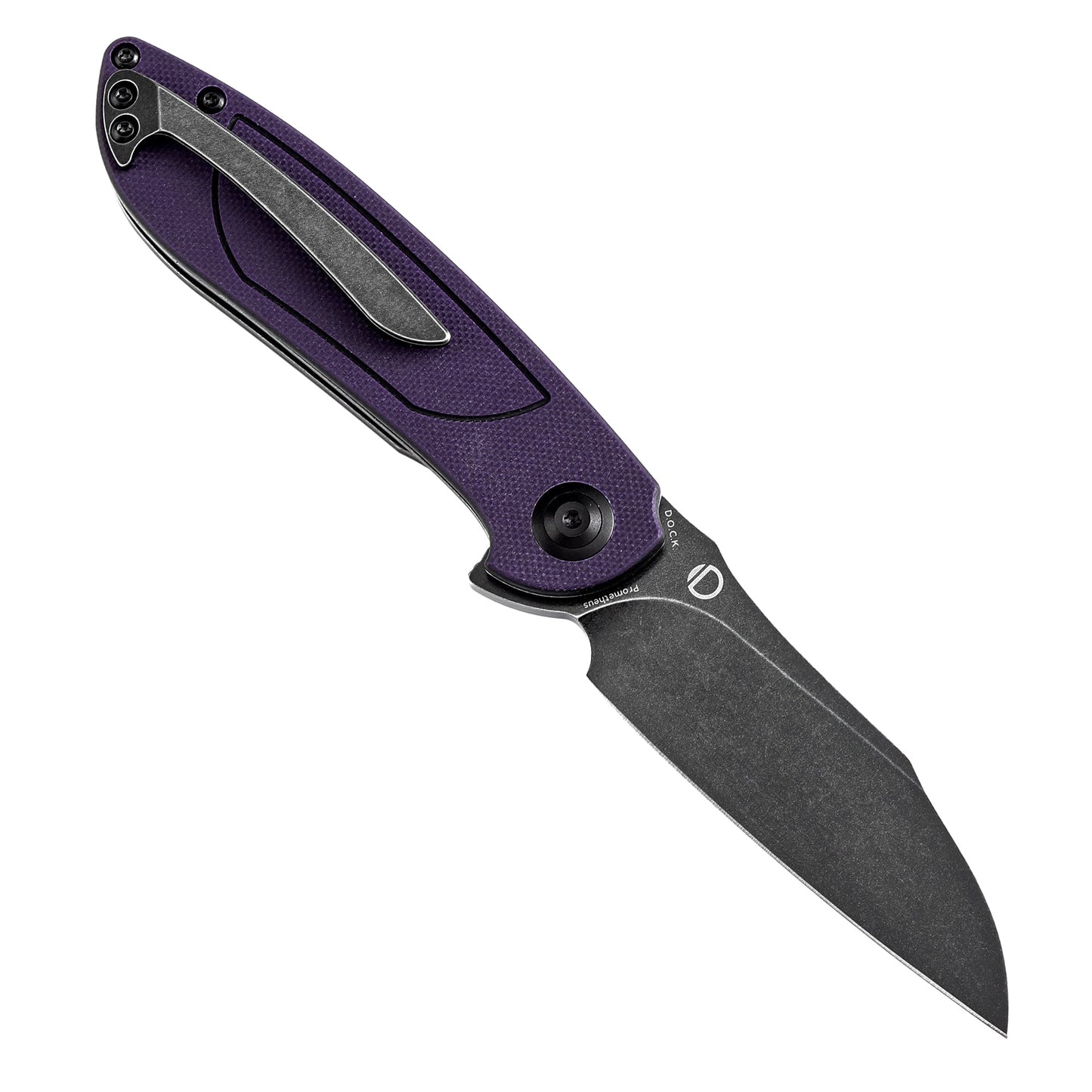 Tenable Prometheus T1040A4 open position showing 14C28N sheepfoot blade