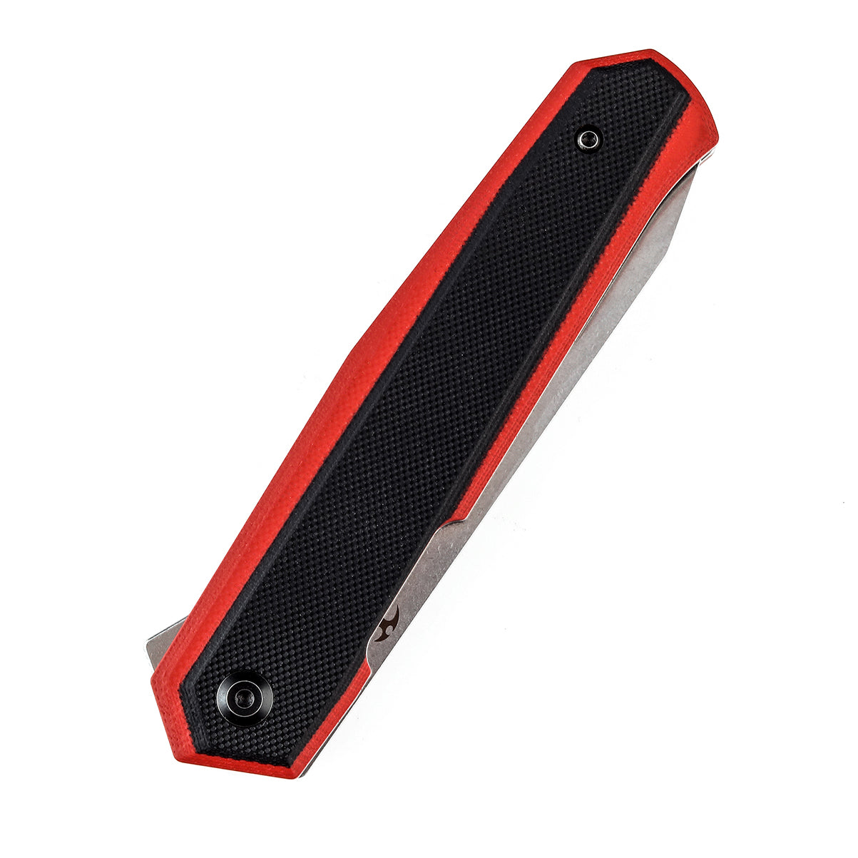 Kansept Integra T1042A3 blade detail – black stonewashed 154CM drop point