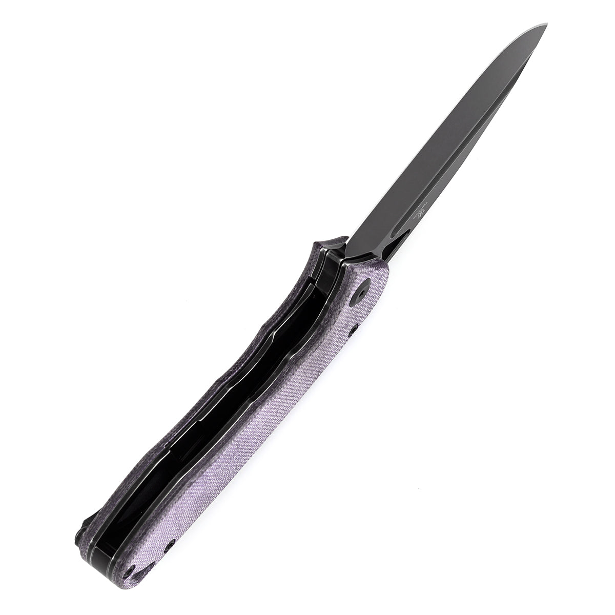 Tenable Bombur T1054A6 blade detail – Blackwash D2 drop point