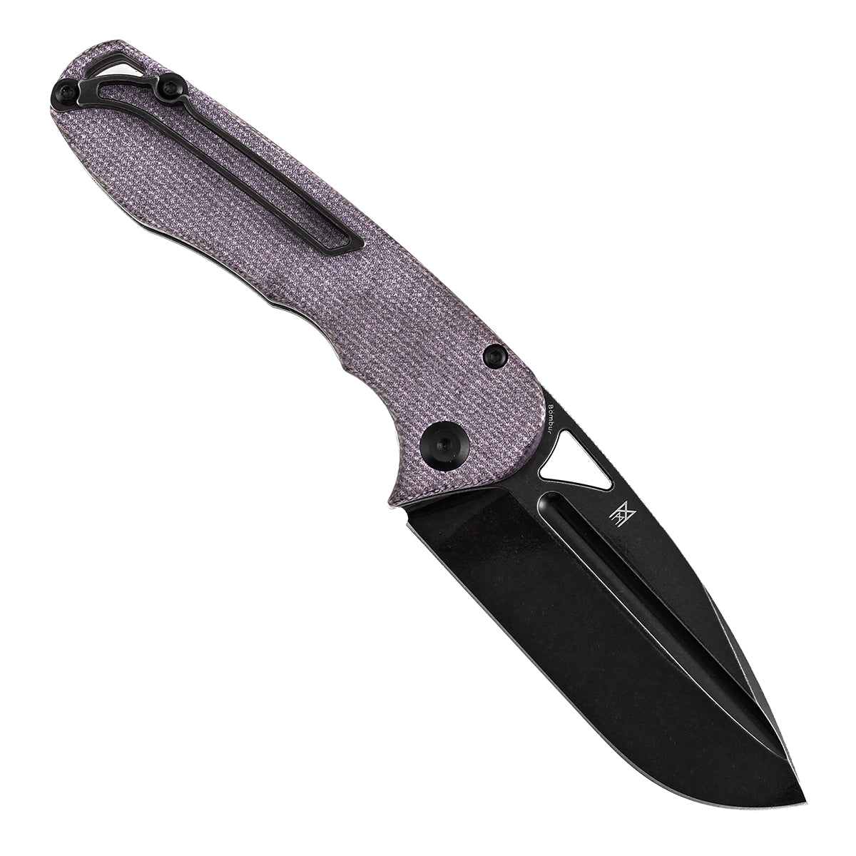 Tenable Bombur T1054A6 open position showing D2 drop point blade