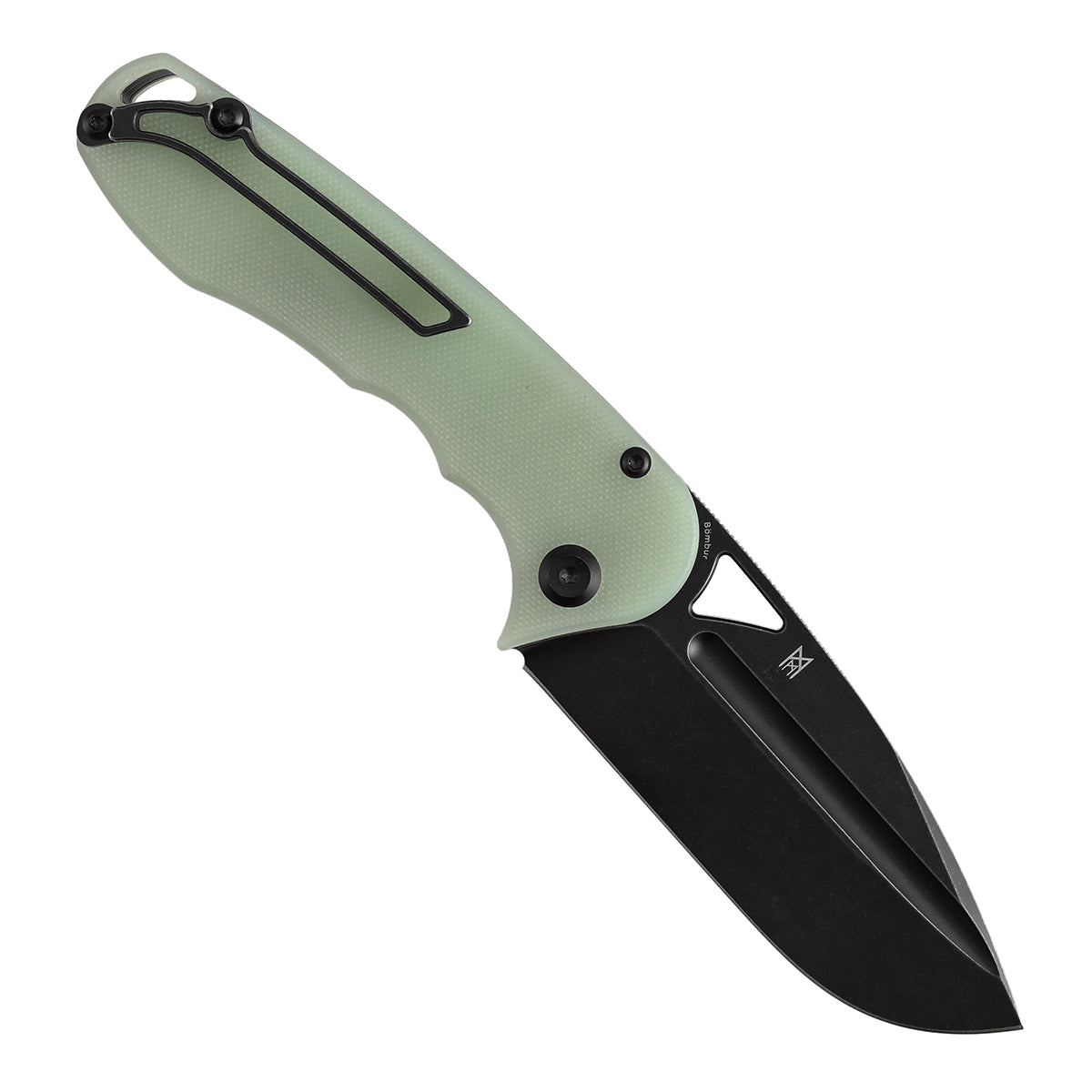 Tenable Bömbur T1054A8 open position – 3.53″ D2 blade, 8.38″ overall, Midgards Messer design